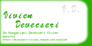vivien devecseri business card